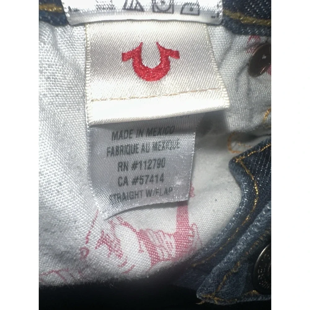 True Religion Rainbow Ricky Vintage‎ Y2K Men's 42x34 Medium Dark 100% Cotton